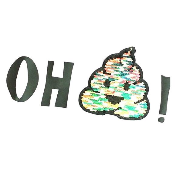 Girls Graphic Poop Emoji Tee Shirt - Picture 1 of 2